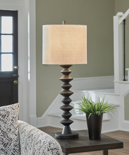 The Furniture Outlets - Ashley Furniture - Luanndon Lighting - 2-Piece Lamp Set / Black - L235783X2