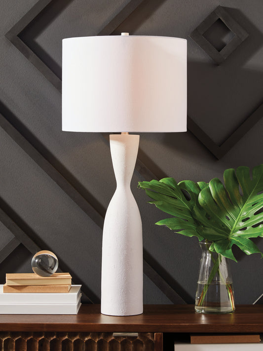 The Furniture Outlets - Ashley Furniture - Davinford Lighting - Poly Table Lamp (1/CN) / White - L236004