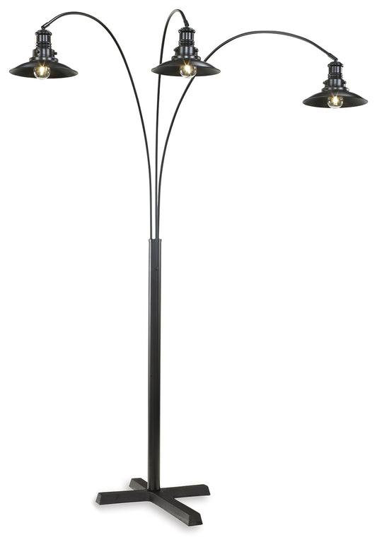 The Furniture Outlets - Ashley Furniture - Sheriel Lighting - Metal Arc Lamp (1/CN) / Black - L725059