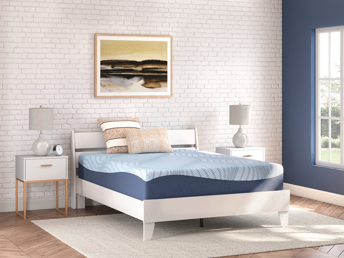 The Furniture Outlets - Ashley Furniture - Peak 2.0 12 Memory Foam Mattresses - California King / White - M20651