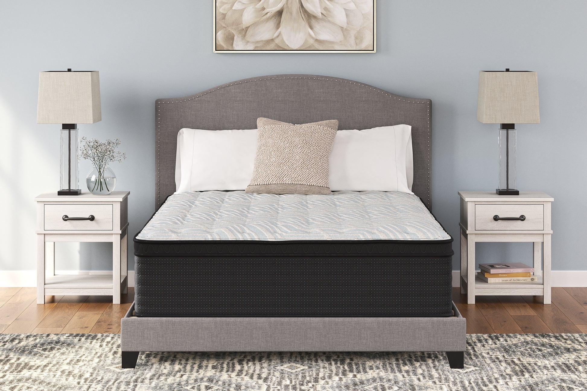 The Furniture Outlets - Ashley Furniture - Palisades ET Mattresses - Queen / Gray/Blue - M41731