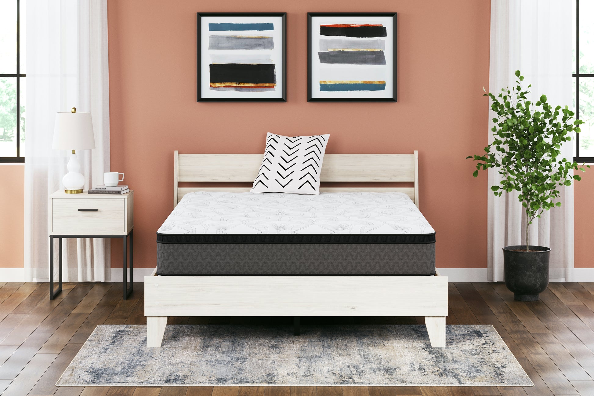 The Furniture Outlets - Ashley Furniture - 12 Inch Pocketed Hybrid Mattresses - Queen / White - M59031