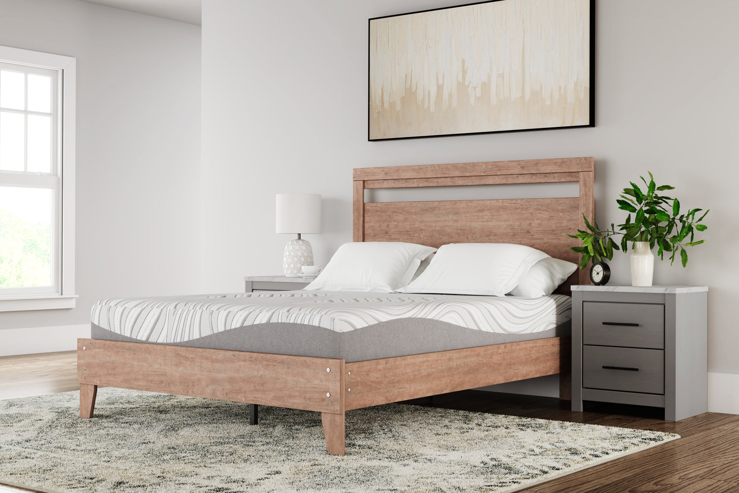 The Furniture Outlets - Ashley Furniture - 10 Inch Memory Foam Mattresses - Twin / White - M59211
