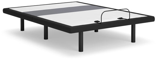 The Furniture Outlets - Ashley Furniture - Best Base with Lumbar and Audio Queen Adjustable Base - Queen Adjustable Base / Charcoal Gray - M5X532