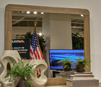 The Furniture Outlets - Ashley Furniture - Gramburg Bedroom - Bedroom Mirror / Warm Natural Brown - PCB1121-36