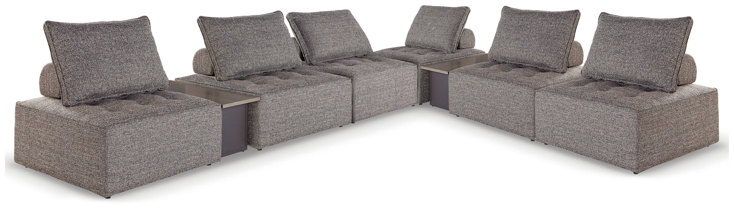 The Furniture Outlets - Ashley Furniture - Bree Zee Outdoor - 8-Piece Outdoor Modular Seating / Brown - P160P14