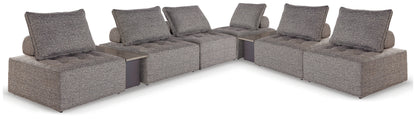 The Furniture Outlets - Ashley Furniture - Bree Zee Outdoor - 8-Piece Outdoor Modular Seating / Brown - P160P14