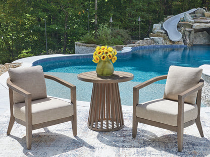 The Furniture Outlets - Ashley Furniture - Joy Lagoon Outdoor - Chairs w/CUSH/Table Set (3/CN) - PCP310-050