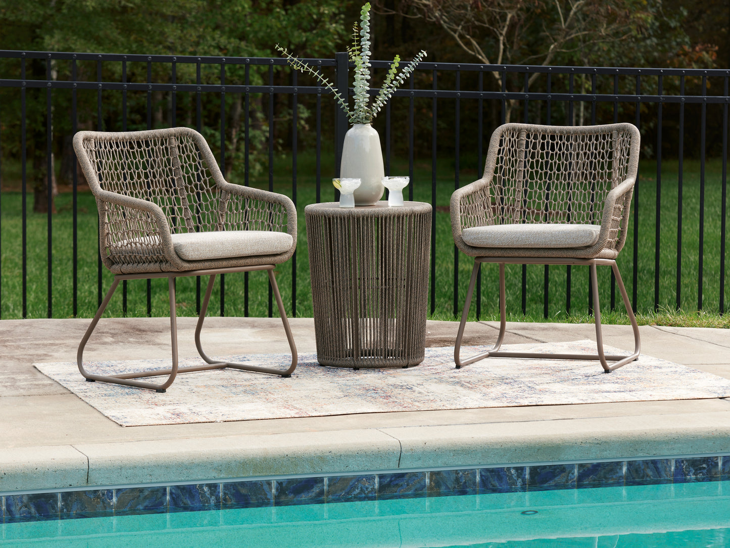 The Furniture Outlets - Ashley Furniture - Majors Beach Outdoor - Chairs w/CUSH/Table Set (3/CN) - PCP321-050