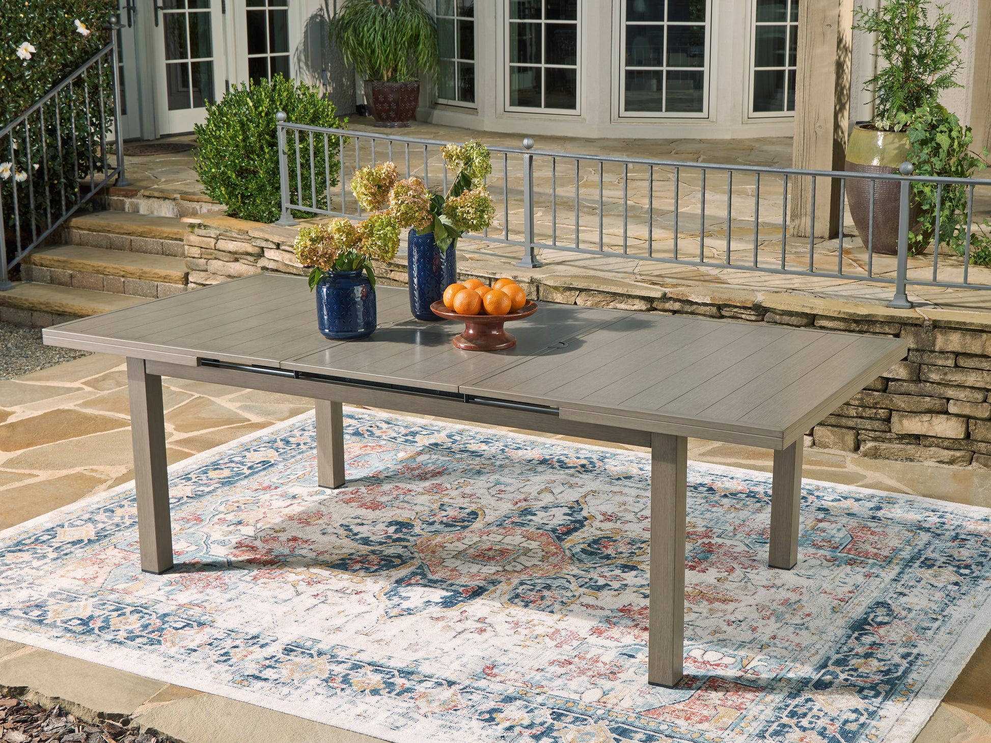 The Furniture Outlets - Ashley Furniture - Beach Front Outdoor - RECT Dining Room EXT Table / Beige - P323-635