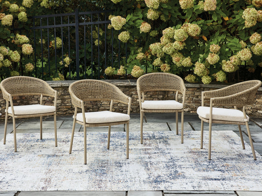 The Furniture Outlets - Ashley Furniture - Orchard Beach Outdoor - Arm Chair With Cushion (4/CN) - PCP373-601A