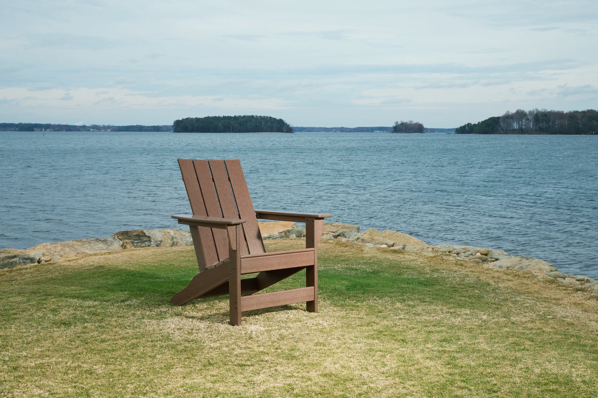 The Furniture Outlets - Ashley Furniture - Emmeline Outdoor - Adirondack Chair / Brown - P420-898