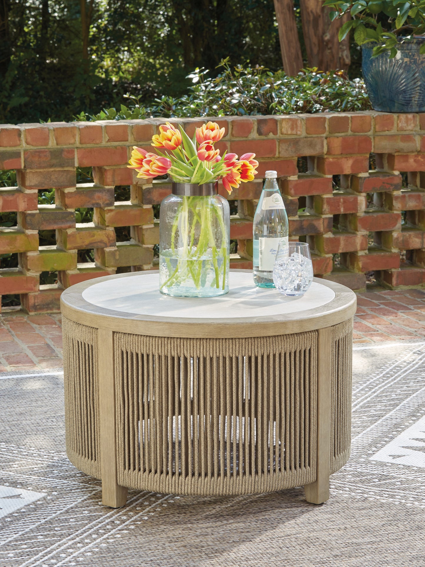 The Furniture Outlets - Ashley Furniture - Spooners Cove Outdoor - Round Cocktail Table - PCP469-708