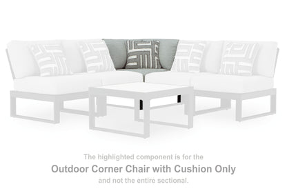 The Furniture Outlets - Ashley Furniture - Beachloft Outdoor - Corner with Cushion (1/CN) / Black/Gray - P490-877
