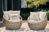 Swivel Lounge w/Cushion (Set of 2)