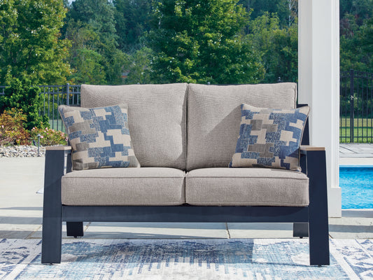 The Furniture Outlets - Ashley Furniture - East Beach Outdoor - Loveseat w/Cushion - PCP587-835