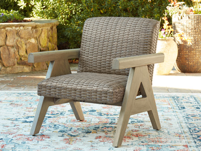 The Furniture Outlets - Ashley Furniture - Cliff Trails Outdoor - Rocking Lounge Chair / Beige - PCP690-821