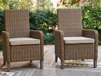 The Furniture Outlets - Ashley Furniture - Laguna Heights Outdoor - Arm Chair With Cushion (Set of 2) / Beige - PCP790-601A