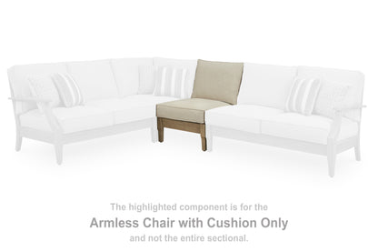 The Furniture Outlets - Ashley Furniture - Clare View Outdoor - Armless Chair w/Cushion / Beige - P801-846