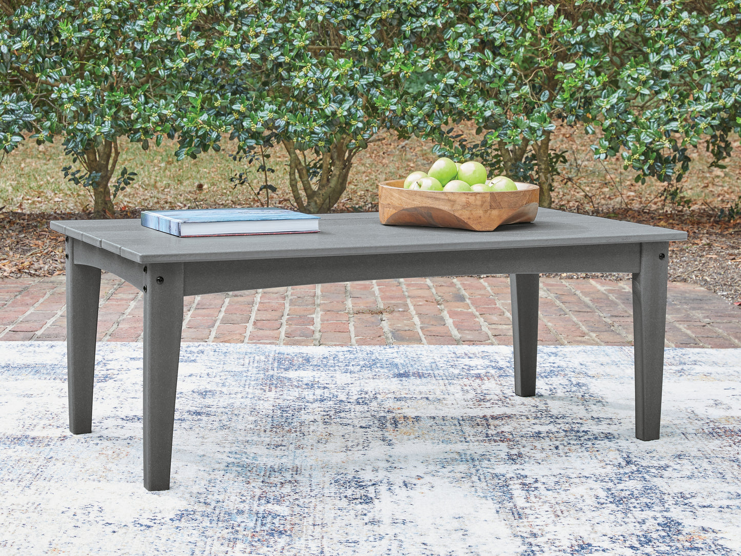 The Furniture Outlets - Ashley Furniture - Cove Beach Outdoor - Rectangular Cocktail Table / Gray - PCP803-701