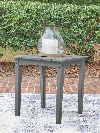 The Furniture Outlets - Ashley Furniture - Cove Beach Outdoor - Square End Table / Gray - PCP803-702