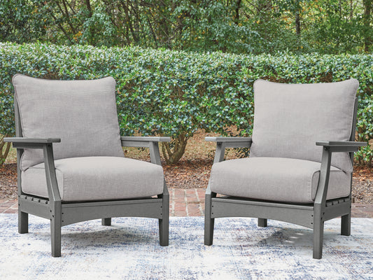 The Furniture Outlets - Ashley Furniture - Cove Beach Outdoor - Lounge Chair w/Cushion (Set of 2) - PCP803-820