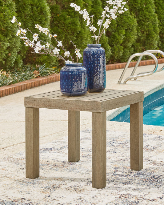 The Furniture Outlets - Ashley Furniture - Silo Point Outdoor - Square End Table / Brown - P804-702