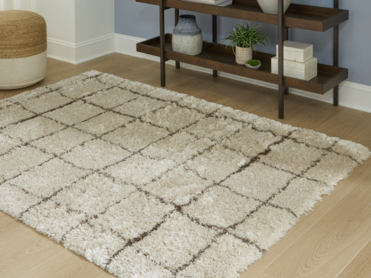 The Furniture Outlets - Ashley Furniture - Wrenlow Rug - 8' x 10' Rug / Cream/Brown - R407211