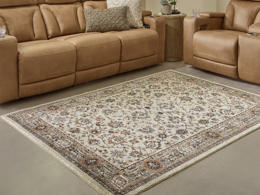 The Furniture Outlets - Ashley Furniture - Beritham Rug - Medium Rug / Blue/Brown/Beige - R407262