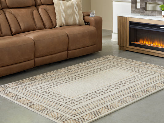 The Furniture Outlets - Ashley Furniture - Idaman Rug - Large Rug / Taupe/Brown - R407291