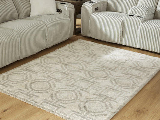 The Furniture Outlets - Ashley Furniture - Maconville Rug - Medium Rug / Ivory/Gray - R407322