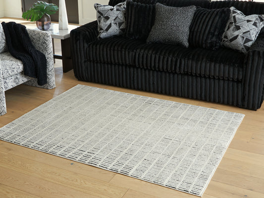 The Furniture Outlets - Ashley Furniture - Turinwith Rug - 7'10" x 9'10" Area Rug / Ivory/Black - R407551
