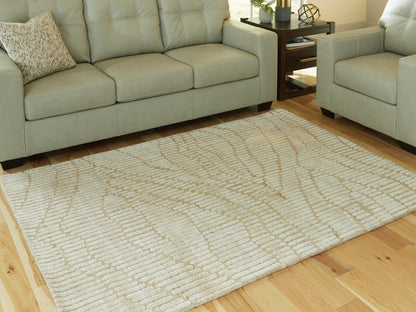 The Furniture Outlets - Ashley Furniture - Jaseena Rug - 7'8" x 10' Area Rug / Beige/Tan - R407721