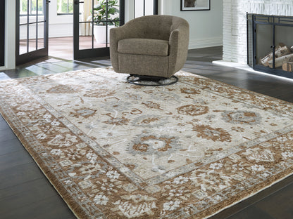 The Furniture Outlets - Ashley Furniture - Ainswick Rug - Memory Foam Large Rug / Brown/Beige/Gray - R407881