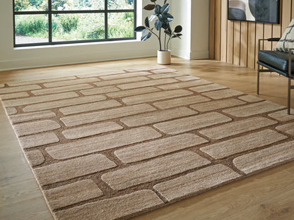 The Furniture Outlets - Ashley Furniture - Orest Rug - Large Rug / Brown - R407981
