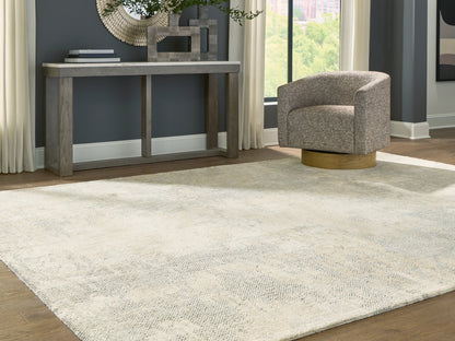 The Furniture Outlets - Ashley Furniture - Raif Rug - Extra Large Rug / Gray/White/Cream - R408080