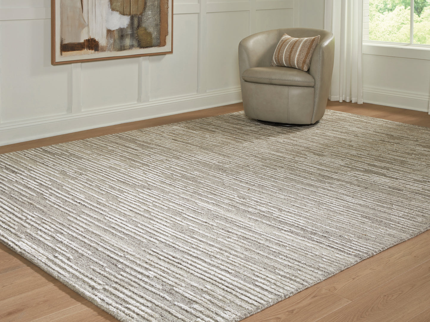 The Furniture Outlets - Ashley Furniture - Eljory Rug - Extra Large Rug / Gray - R408200