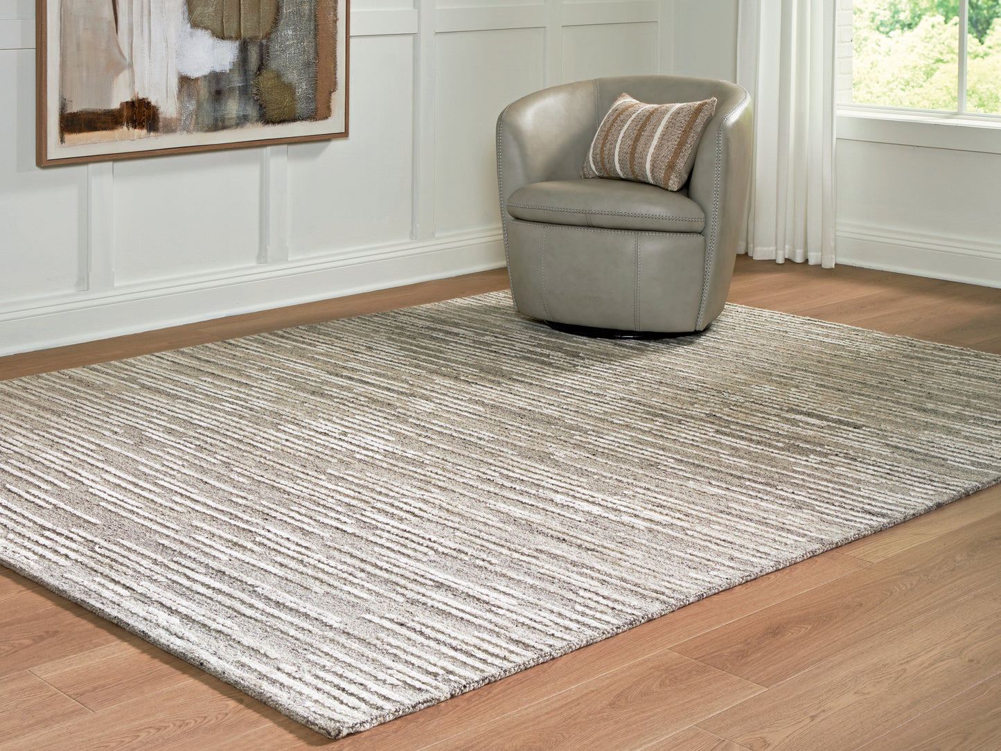 The Furniture Outlets - Ashley Furniture - Eljory Rug - Large Rug / Gray - R408201