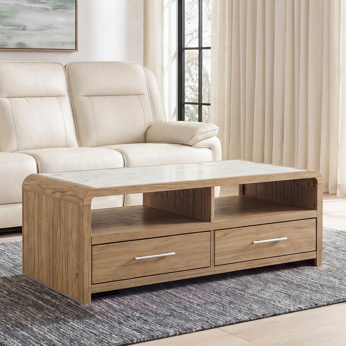 The Furniture Outlets - Ashley Furniture - Dovander Coffee Table - Rectangular Cocktail Table - T1121-1