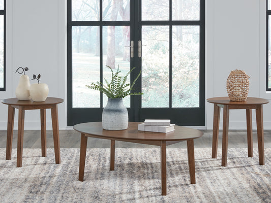 The Furniture Outlets - Ashley Furniture - Gordonay Table (Set of 3) - Occasional Table Set (3/CN) / Brown - T155-13