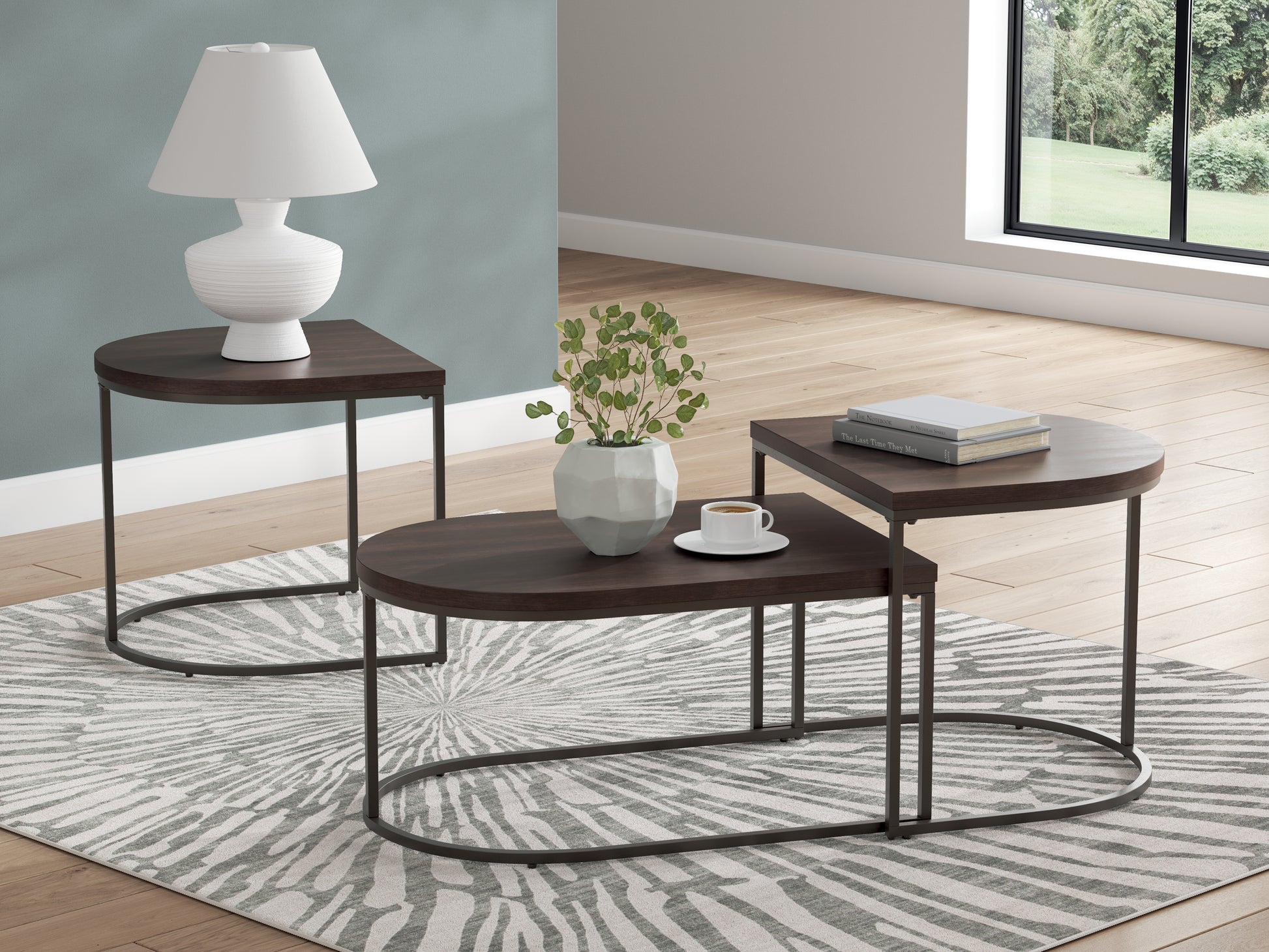 The Furniture Outlets - Ashley Furniture - Vanmore Table (Set of 3) - Occasional Table Set (3/CN) / Dark Brown - T199-13