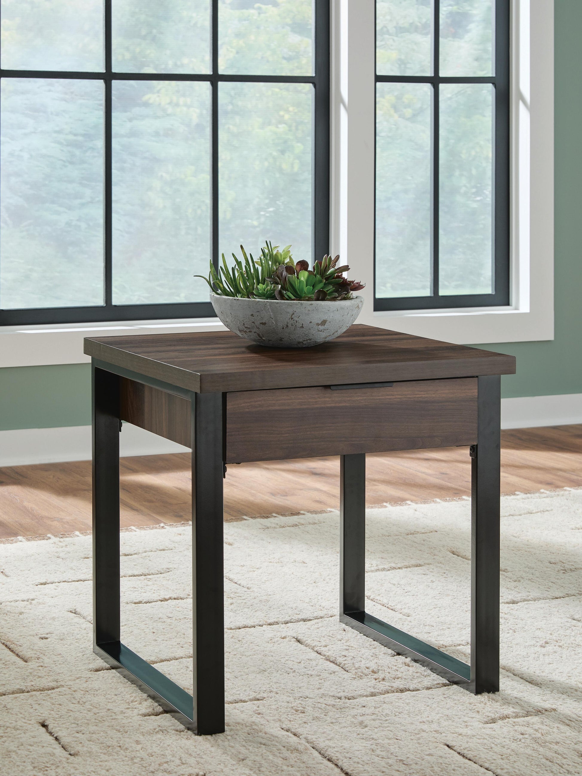 The Furniture Outlets - Ashley Furniture - Wickman Falls End Table - Square End Table - T318-2