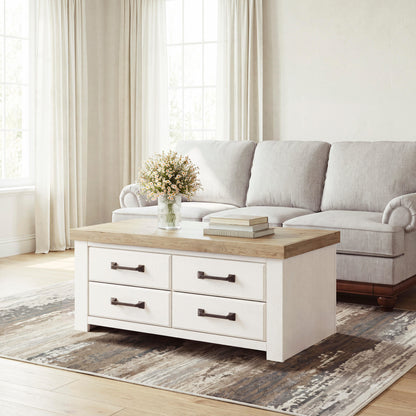 The Furniture Outlets - Ashley Furniture - Savonport Coffee Table - Rectangular Cocktail Table - T4615-1