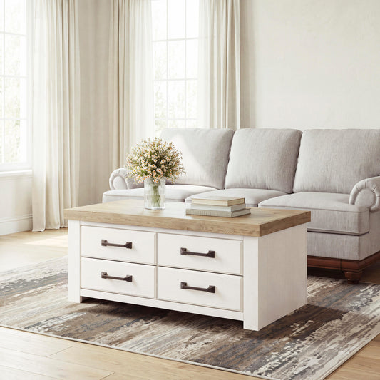 The Furniture Outlets - Ashley Furniture - Savonport Coffee Table - Rectangular Cocktail Table - T4615-1