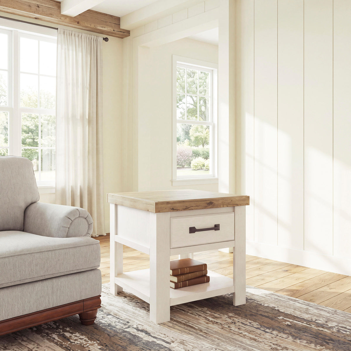 The Furniture Outlets - Ashley Furniture - Savonport End Table - Rectangular End Table - T4615-3