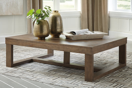 The Furniture Outlets - Ashley Furniture - Cariton Coffee Table - Rectangular Cocktail Table / Gray - T471-1