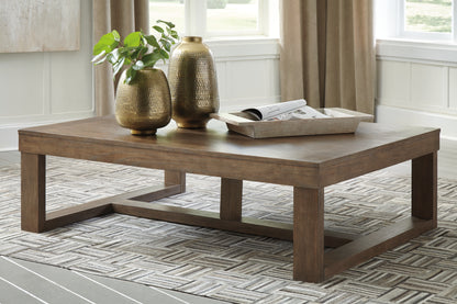 The Furniture Outlets - Ashley Furniture - Cariton Coffee Table - Rectangular Cocktail Table / Gray - T471-1