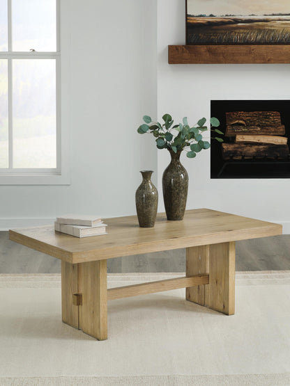 The Furniture Outlets - Ashley Furniture - Crendlin Coffee Table - Rectangular Cocktail Table - T537-1