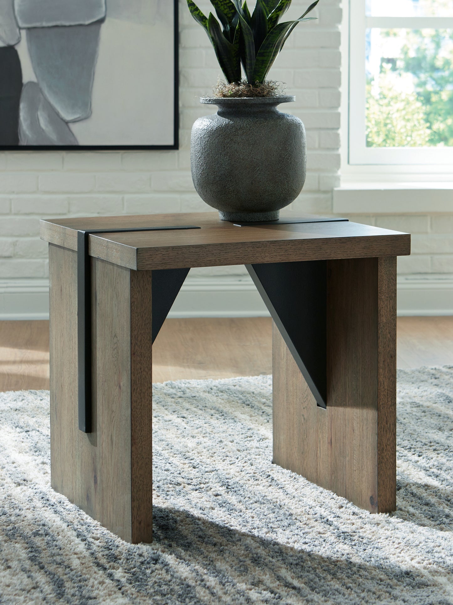 The Furniture Outlets - Ashley Furniture - Kandinew End Table - Square End Table - T554-2