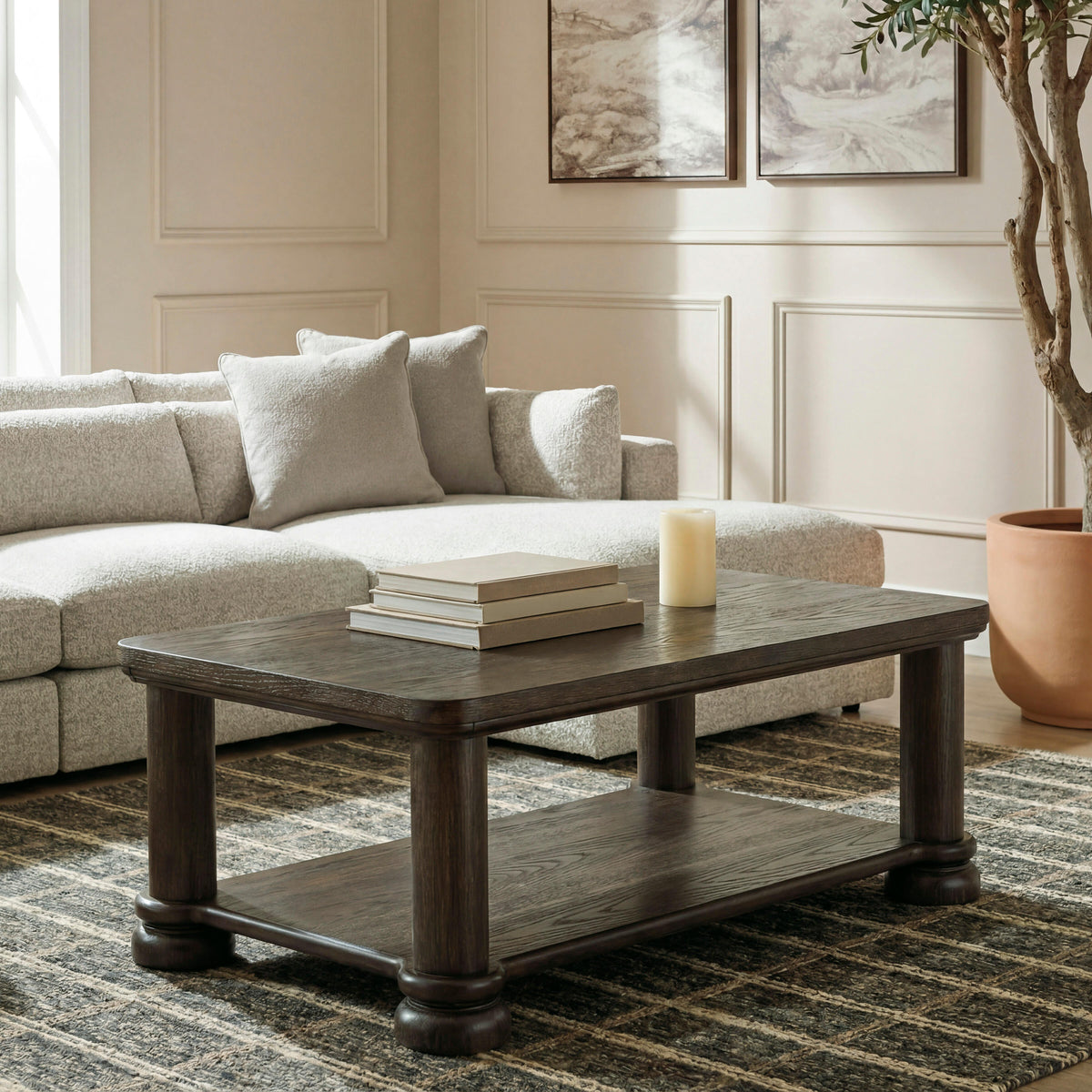 The Furniture Outlets - Ashley Furniture - Bannette Coffee Table - Rectangular Cocktail Table - T605-1
